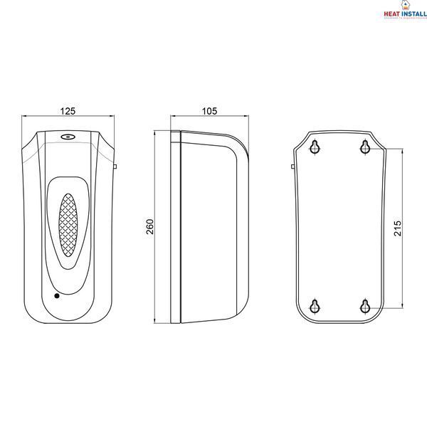 Дезінфектор Qtap Pohodli 6V безконтактний DZ600WP White (Dezinfektor) SD00042882 фото