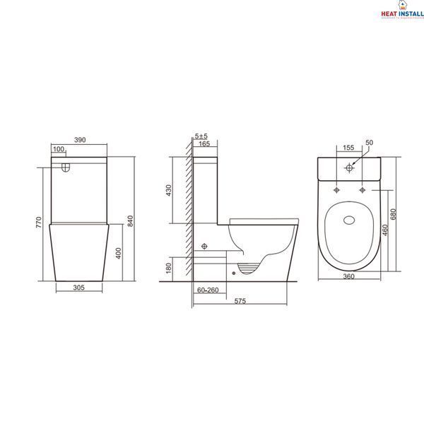 Унітаз-компакт Qtap Scorpio безобідковий з сидінням Soft-close QT14226002W SD00042527 фото