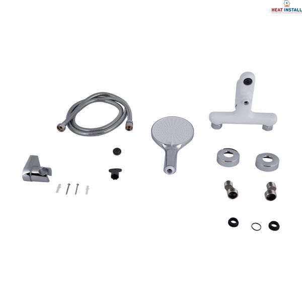 Змішувач для ванни Qtap Jay (з душовим гарнітуром) QTJAY259CRW45553 Chrome/White SD00051677 фото