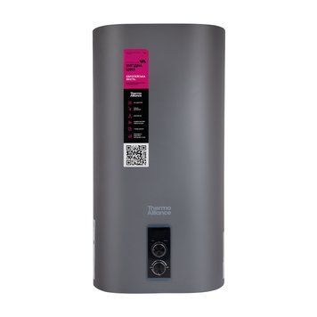 Водонагрівач електричний Thermo Alliance 80 л Grey, плоский вертикальний, мокрий ТЕН 2 кВт (0,8+1,2) DT80V20G(PD)/2G SD00055140 фото