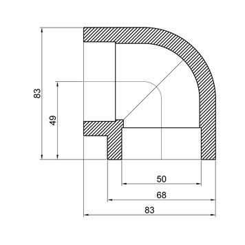 Кутик PPR Thermo Alliance 50, 90&deg; SD00029411 фото