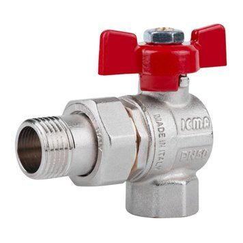 Кран кульовий Icma FAR. ROSSA 1/2" кутовий №361 SD00042357 фото