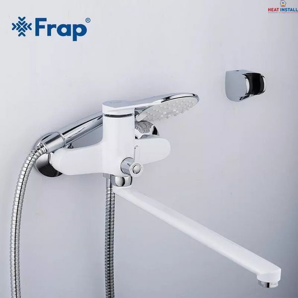 Змішувач для ванни Frap F2245, білий/хром 1033882 фото