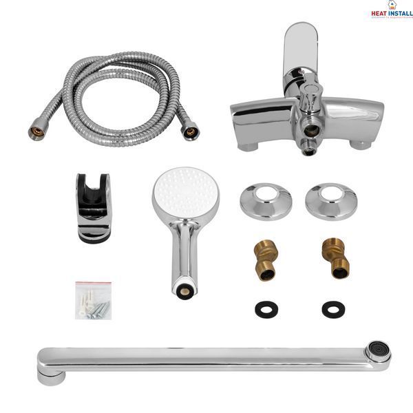 Змішувач для ванни Lidz Tani 005 з поворотним виливом (з душовим гарнітуром) (k40) LDTAN005CRM44962 Chrome SD00051086 фото
