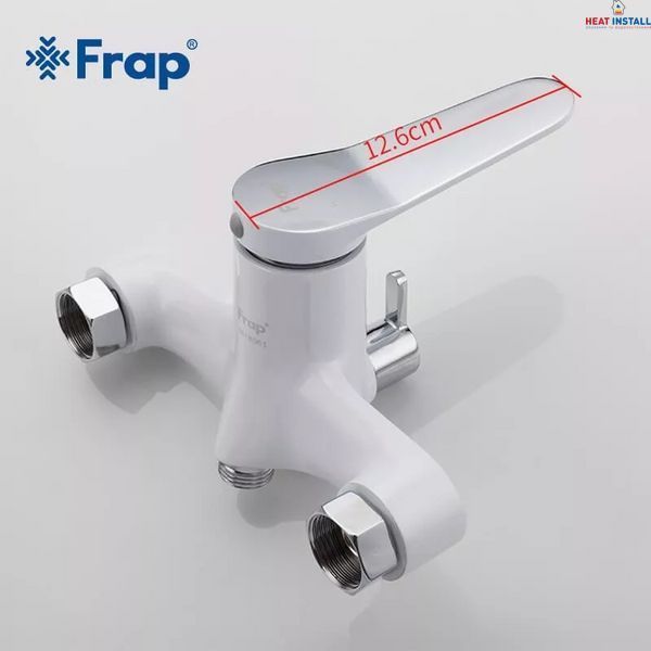 Змішувач для ванни Frap F2245, білий/хром 1033882 фото