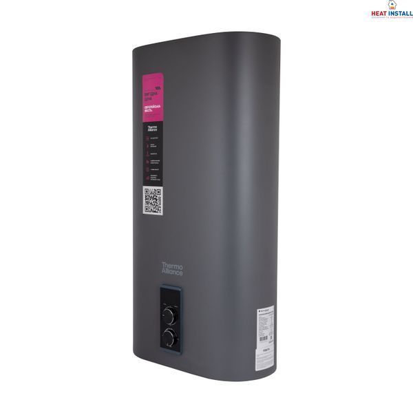 Водонагрівач електричний Thermo Alliance 80 л Grey, плоский вертикальний, мокрий ТЕН 2 кВт (0,8+1,2) DT80V20G(PD)/2G SD00055140 фото