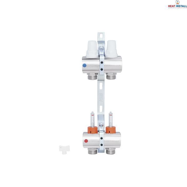 Колектор Icma 1" 2 виходи, з витратомірами №K013 SD00005230 фото