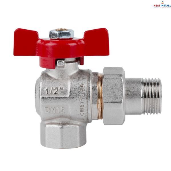 Кран кульовий Icma FAR. ROSSA 1/2" кутовий №361 SD00042357 фото