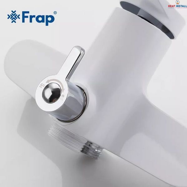 Змішувач для ванни Frap F2245, білий/хром 1033882 фото