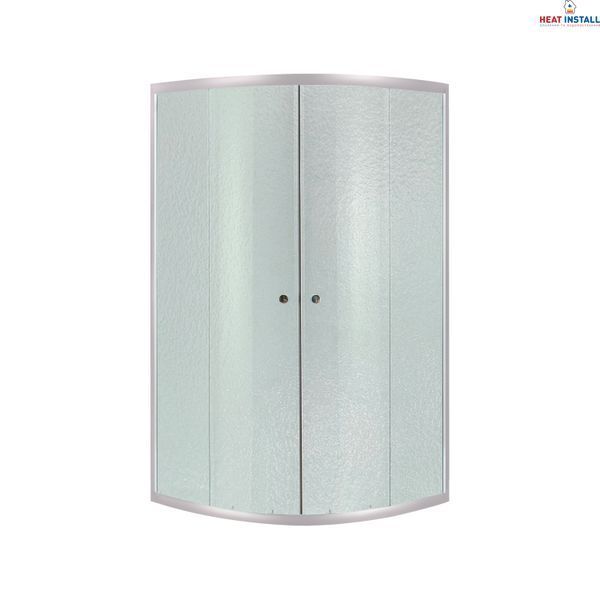 Душова кабіна Lidz Latwa SC80x80.SAT.LOW.FR, скло Frost 4 мм + Lidz Душовий піддон KAPIELKA ST80x80x15 SD00051437 фото