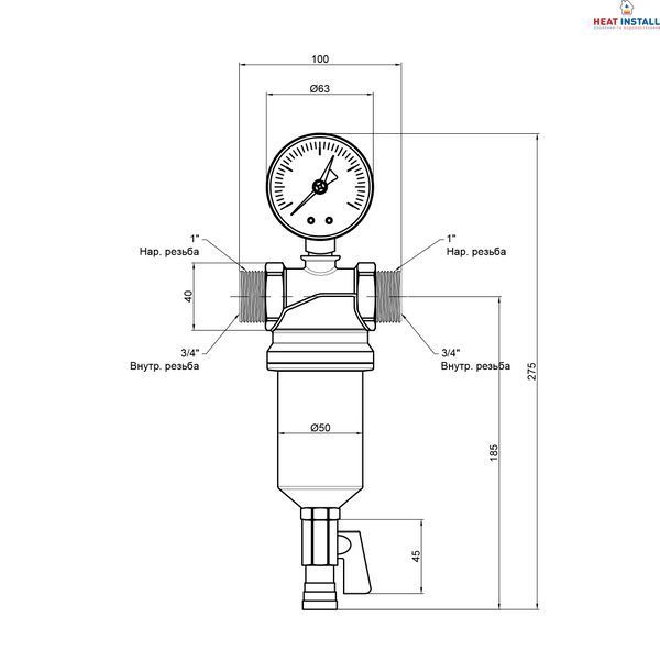 Фільтр самопромивний Icma 3/4" №750 SD00008256 фото