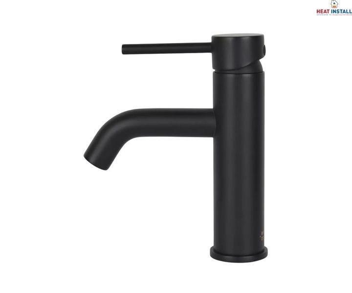 Змішувач для умивальника WEZER EKO1C-01-BLACK нержавіюча сталь 1044065 фото