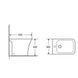 Біде підлогове Qtap Presto Quadro 540&times;340&times;400 мм, White QTPRE29W49124 SD00055248 фото 2