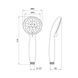 Лійка для ручного душу Лейки Lidz Niagara 04 85 мм округла LDNIA04CRM22033 Chrome SD00028130 фото 4