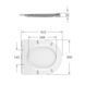 Qtap Сидіння для унітаза (Jay 640, Swan 640) 422x360x30 мм, White, з мікроліфтом, Slim Duroplast, Quick Release QTSC179W48699 SD00054823 фото 2