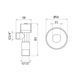 Кран кутовий Thermo Alliance Standart (ручка шестигранник) з вент.буксою 1/2"З х 3/4"З SF3441520 SD00021098 фото 2