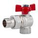 Кран кульовий Icma FAR. ROSSA 1/2" кутовий №361 SD00042357 фото 1