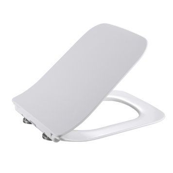 Qtap Сиденье для унитаза (Crow 640) 460x350x47 мм, White, с микролифтом, Slim Duroplast, Quick Release QTSC179W48700 SD00054824 фото