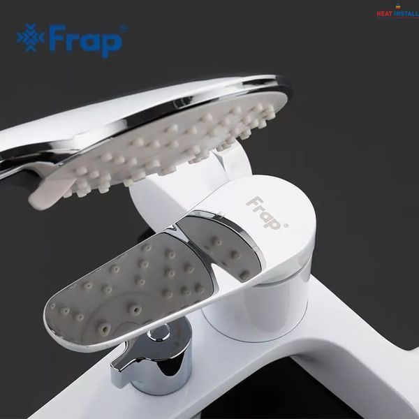 Змішувач для ванни Frap F3245, білий/хром 1033883 фото