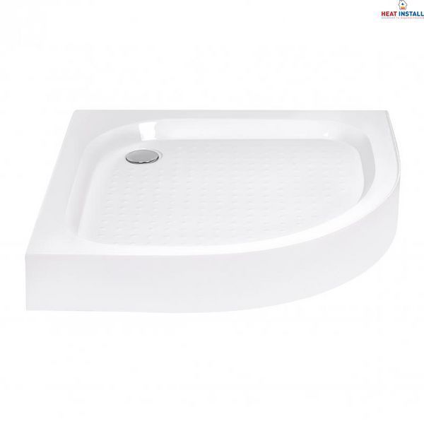 Душова кабіна Lidz Latwa SC90x90.SAT.LOW.FR, скло Frost 4 мм + Lidz Душовий піддон KAPIELKA ST90x90x15 SD00051435 фото