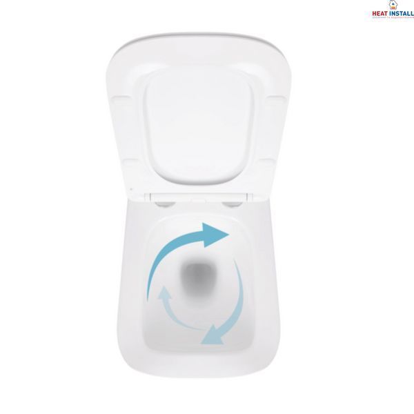 Готове рішення Qtap для ванної кімнати: підвісний унітаз Crow Ultra Quiet 520x360x290 + комплект інсталяції Nest 4 в 1 (квадратна клавіша Satin) SD00054329 фото