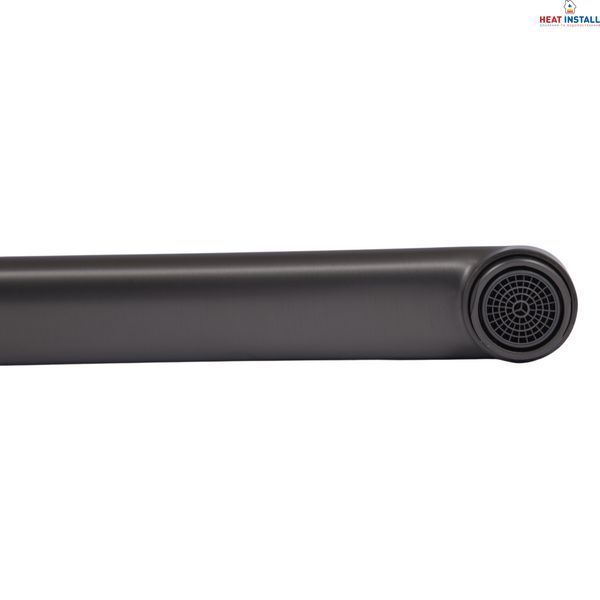 Вилив Qtap (345х31,5х27,5) для змішувача для ванни Vlasta New Gunmetal Black PVD QTVLA345315275GMB49666 SD00055790 фото