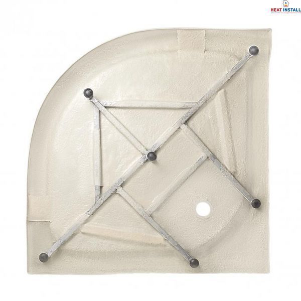 Душова кабіна Lidz Latwa SC90x90.SAT.LOW.FR, скло Frost 4 мм + Lidz Душовий піддон KAPIELKA ST90x90x15 SD00051435 фото