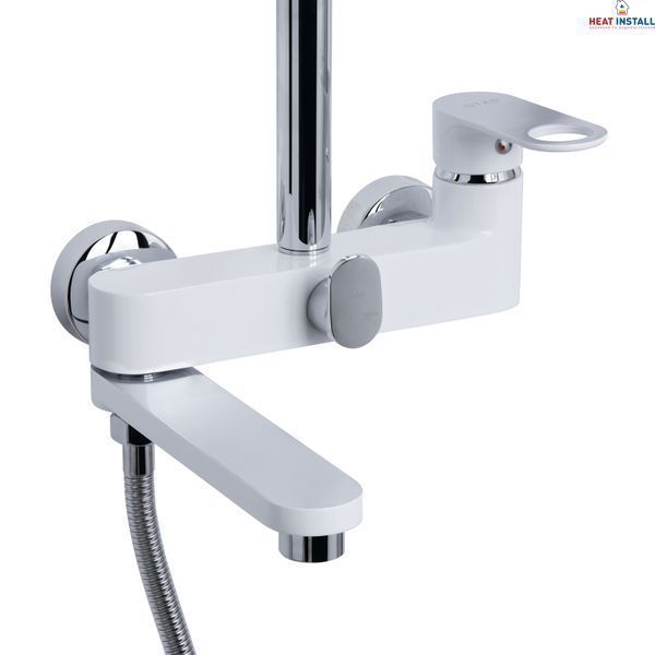 Душова система універсальна Qtap Jay на три споживача (з виливом) QTJAY111CRW45555 Chrome/White SD00051679 фото