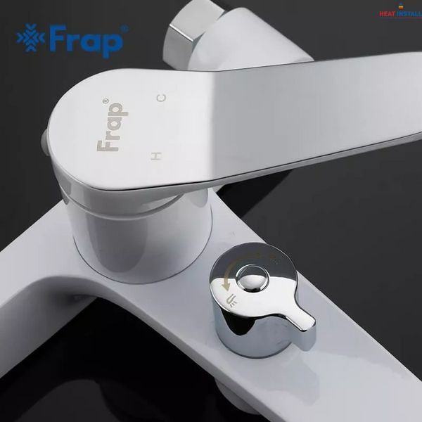 Змішувач для ванни Frap F3245, білий/хром 1033883 фото