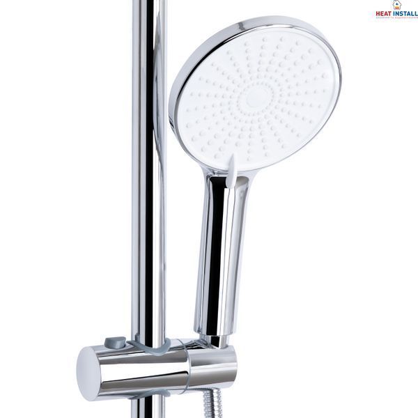 Душова система універсальна Qtap Jay на три споживача (з виливом) QTJAY111CRW45555 Chrome/White SD00051679 фото