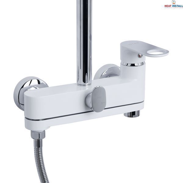 Душова система універсальна Qtap Jay на три споживача (з виливом) QTJAY111CRW45555 Chrome/White SD00051679 фото
