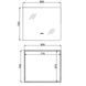 Дзеркало Qtap Taurus (TA2) 800&times;700 мм з LED-підсвічуванням Touch, з антизапотіванням, з димером, рег. темп. кольору (3000-6500K) QTTAU70070048955 SD00055079 фото 2
