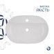 Комплект Qtap Scorpio: Раковина накладна овальна 600х400х120 мм White + Донний клапан PU02 SD00053439 фото 5