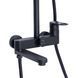 Душова система універсальна Qtap Jay на три споживача (з виливом) QTJAY111BLM45549 Black Matt SD00051673 фото 7