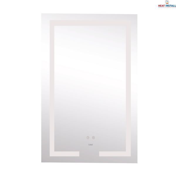 Дзеркало Lidz Kubis 500х800 з LED-підсвічуванням Touch, з антизапотіванням, з димером, рег. яскравості LD78LF9365080 SD00052334 фото