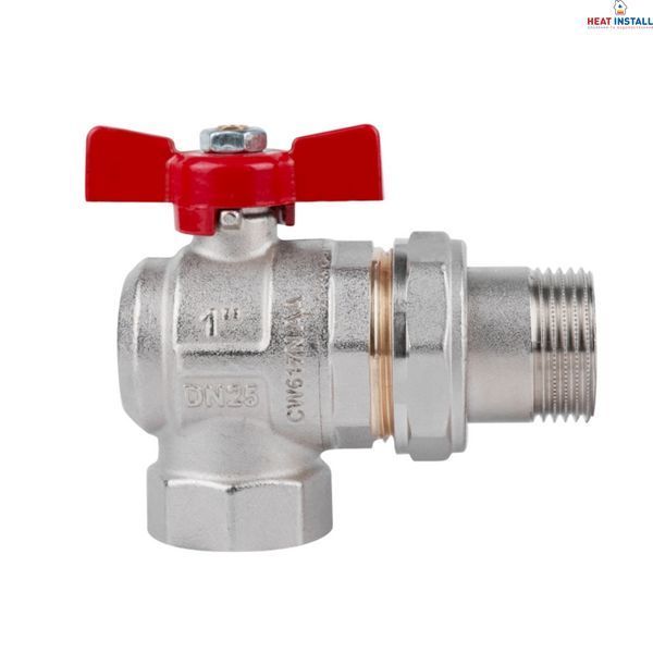 Кран кульовий Icma FAR. ROSSA 1" кутовий №361 SD00042359 фото