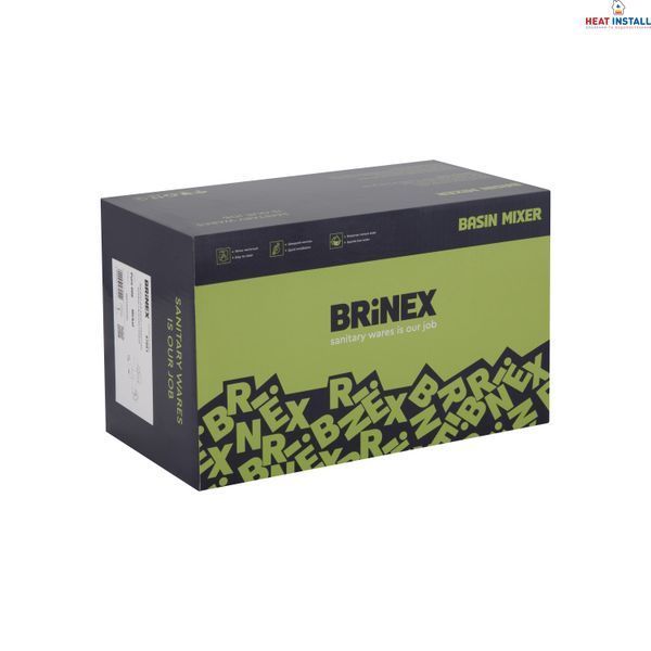 Змішувач для ванни Brinex Pure 006 з поворотним виливом (з душовим гарнітуром) Nickel BRIPUR006NKL SD00053175 фото