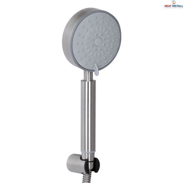 Змішувач для ванни Brinex Pure 006 з поворотним виливом (з душовим гарнітуром) Nickel BRIPUR006NKL SD00053175 фото