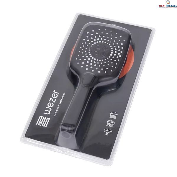 Ручний душ WEZER WKY-37 Black, 3-режими 1046433 фото