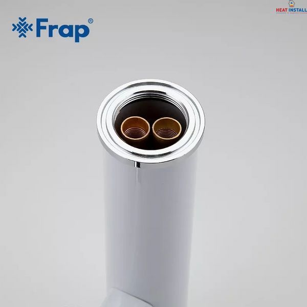 Змішувач для умивальника Frap F1052-14 високий, білий/хром 1036121 фото