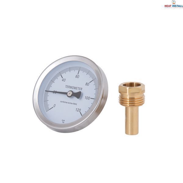 Термометр Thermo Alliance Standart 120&deg;С 63 мм 1/2", заднє підключення SD17440MM SD00021365 фото