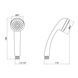 Лійка для ручного душу Лейки Lidz Niagara 02 67 мм округла LDNIA02CRM22035 Chrome SD00028132 фото 2