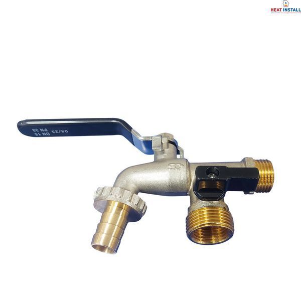 Кран поливальний Thermo Alliance Standart 1/2" ЗР 2 виходи SD141W15 SD00050764 фото