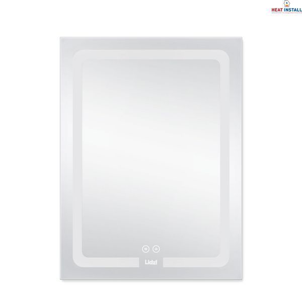 Дзеркало Lidz Kubis 600х800 з LED-підсвічуванням Touch, з антизапотіванням, з димером, рег. яскравості LD78LF9376080 SD00052336 фото