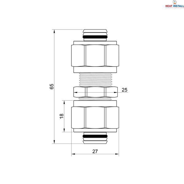 Перехідник обтискний Thermo Alliance Standart 20х20 SD152W2020 SD00002621 фото
