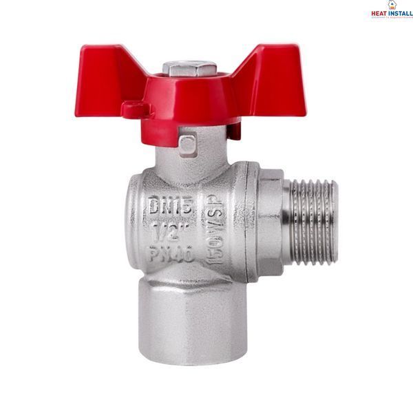 Кран кульовий Thermo Alliance Forte 1/2" ВЗ для води угловой (метелик) SF267W15 SD00025316 фото