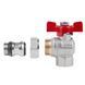 Кран кульовий Icma FAR. ROSSA 1/2" кутовий №362 SD00042360 фото 4