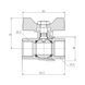 Кран кульовий Thermo Alliance Forte 3/4" ВР для газа (метелик) SF602G20 SD00010568 фото 2