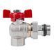 Кран кульовий Icma FAR. ROSSA 1/2" кутовий №362 SD00042360 фото 3
