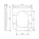 Сидіння для унітазу Qtap (Gemini 490) 428x344x37,5 мм, White, з мікроліфтом, Slim Duroplast, Quick Release QTSC179W49385 SD00055509 фото 2